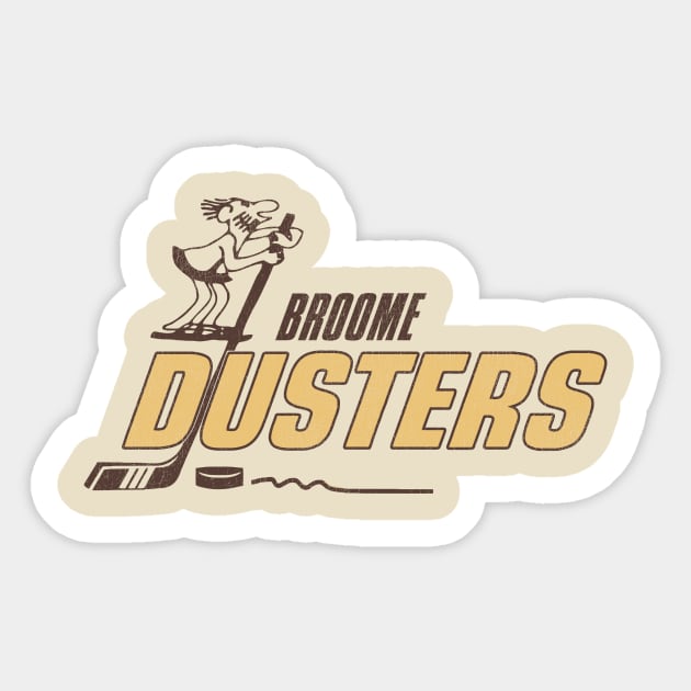 Defunct Broome Dusters Hockey Team Sticker by Defunctland